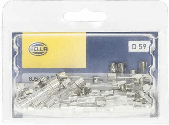 Pièces agricoles - Electricité - Fusible verre 30A longueur 32mm transparent pack 50x Hella