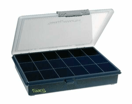 Pièces agricoles - Outils atelier - Boîte d'assortiment 18 cases Assorter 5-18 Raaco
