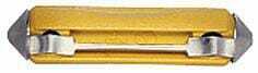 Fusible stéatite 5A longueur 25mm jaune pack 100x Hella