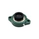 Palier fonte oval 2 trous arbre 35 mm