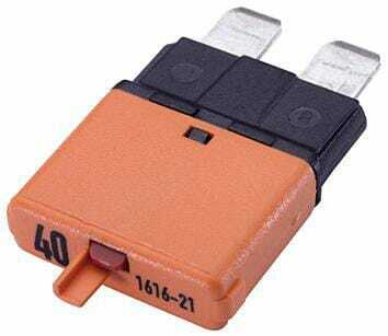 Pièces agricoles - Electricité - Fusible réinitialisation manuelle thermique 32V 40A longueur 32,2mm orange Hella