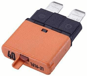 Pièces agricoles - Electricité - Fusible réinitialisation manuelle thermique 32V 40A longueur 32,2mm orange Hella