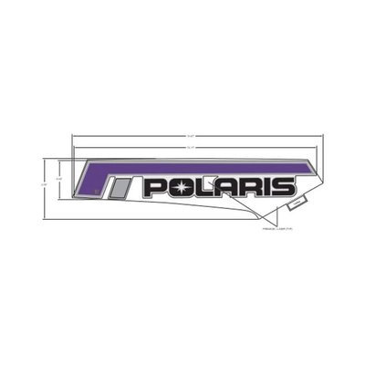 Pièces Quad & Motos - Pièces communes - DECAL-SIDE PANEL, POLARIS ,LH Polaris origine