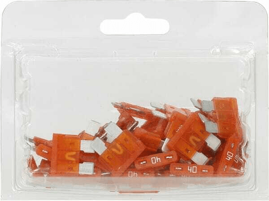 Pièces agricoles - Electricité - Fusible lame standard 32V 40A longueur 18,6mm orange pack 50x Hella