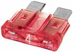 Pièces agricoles - Electricité - Fusible lame standard 32V 4A longueur 18,6mm rose pack 50x Hella