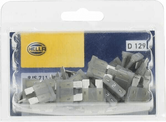 Pièces agricoles - Electricité - Fusible lame standard 32V 2A longueur 18,6mm gris pack 50x Hella