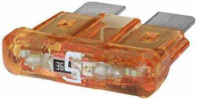 Pièces agricoles - Electricité - Fusible lame standard 12V 5A longueur 18,8mm beige pack 10x Hella