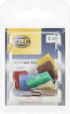 Pièces agricoles - Electricité - Assortiment de fusible lame standard Hella