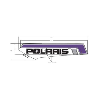 Pièces Quad & Motos - Pièces communes - DECAL-SIDE PANEL, POLARIS ,RH Polaris origine