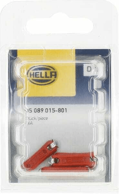 Pièces agricoles - Electricité - Fusible stéatite 16A longueur 25mm rouge pack 5x Hella