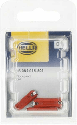 Pièces agricoles - Electricité - Fusible stéatite 16A longueur 25mm rouge pack 5x Hella