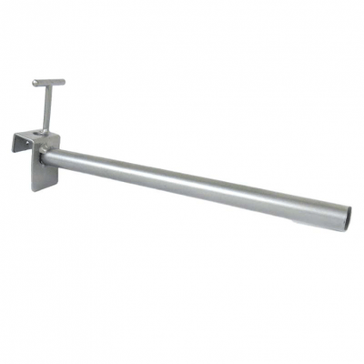 Pièces agricoles - Pièce divers - BRAS DROIT RENFORCE 250MM DIA.16MM P/BARRE DE CHARGE 50X20MM
