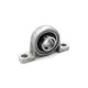 Palier aluminium à semelle 2 trous arbre 20 mm