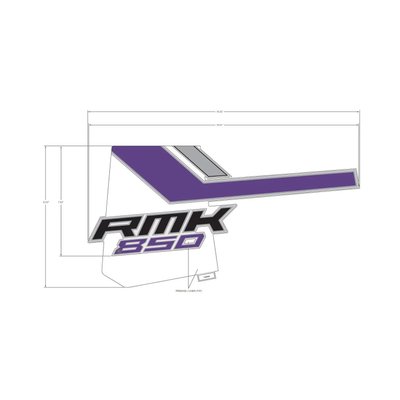 Pièces Quad & Motos - Pièces communes - DECAL-SIDE PANEL, RMK 850 ,RH Polaris origine