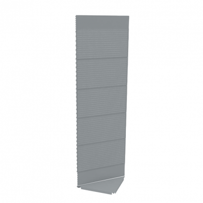 Pièces agricoles - Pièce divers - GONDOLE ANGLE FOND PERFORE H2250MM X P500MM RAL7042