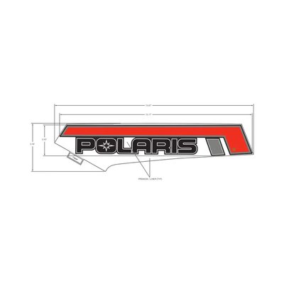Pièces Quad & Motos - Pièces communes - DECAL-SIDE PANEL, POLARIS ,RH Polaris origine