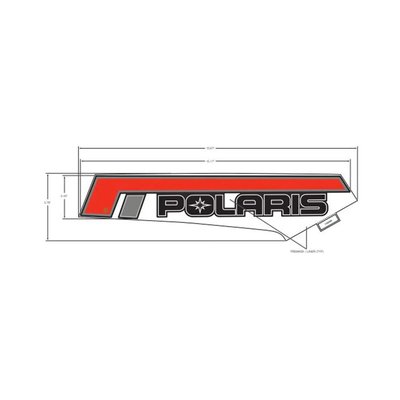 Pièces Quad & Motos - Pièces communes - DECAL-SIDE PANEL, POLARIS ,LH Polaris origine
