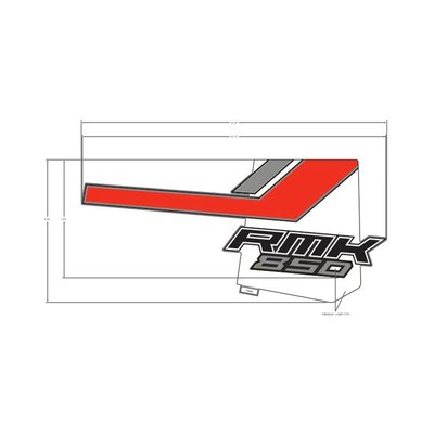 Pièces Quad & Motos - Pièces communes - DECAL-SIDE PANEL, RMK 850 ,LH Polaris origine