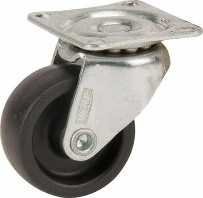Pièces agricoles - Outils atelier - Roulettes en matière synthétique à platine de fixation Ø32x14mm, Fixation de plaque: 38x32mm Load: 20kg Tente