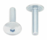 Vis tête bombée plate BOLT M6x1x25mm 10 pièces