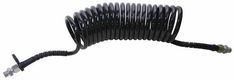 Tuyau d'air spiralé 6 m M16/M22 x 1,5 noir