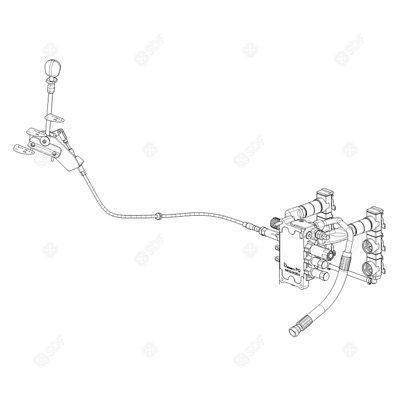 Pièces agricoles - Pièce divers - KIT DISTRIBU AUXLIARE DE 4 A 6 VOIES EU Deutz-Fahr origine