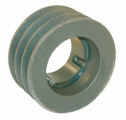 Pièces agricoles - Transmission - Poulie pour courroie trapézoïdale 3 rainures A ou SPA diamètre 76.50 mm pour douille taperlock 1108 Kramp