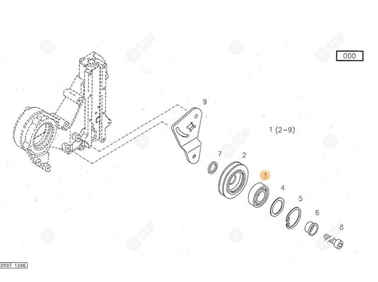 Pièces agricoles - Roulements - ROULEMENT A BILLES Deutz-Fahr origine