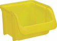 Boîte de rangement 100x115x75mm, capacité 0,46l, polypropylène jaune, Linbin no.1 de Hünersdorff