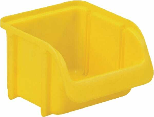Pièces agricoles - Outils atelier - Boîte de rangement 100x115x75mm, capacité 0,46l, polypropylène jaune, Linbin no.1 de Hünersdorff
