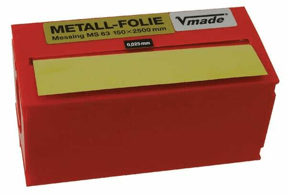 Pièces agricoles - Fasteners - Laiton folie 2500x150x0,025 mm