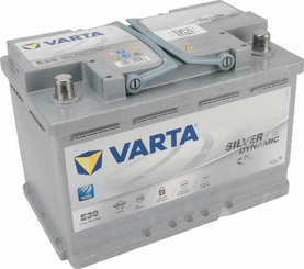 Pièces agricoles - Eclairage - Batterie 12V 70Ah 760A AGM Silver Dynamic VARTA