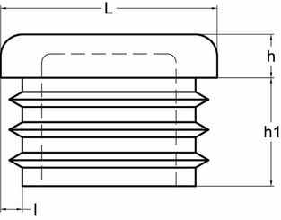 Pièces agricoles - Fasteners - Bouchon carré 15x15 mm