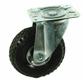 Roulette pivotante, pneumatique : Ø260x85mm, fixation platine : 200x160mm Charge : 180kg, Ro-Carr
