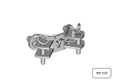 DEMI BRIDE TREFLE 2DL D.102MM