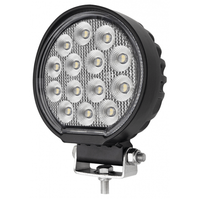 Pièces agricoles - Pièce divers - PHARE DE TRAVAIL ROND 14 LED 4200LM LARGE LUMITRACK