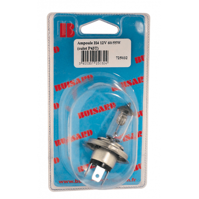 Pièces agricoles - Pièce divers - HF- 1 LAMPE H4 12V BLANC 60/55W P43T