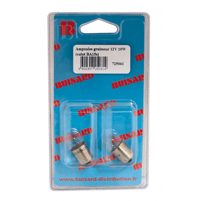 Pièces agricoles - Pièce divers - HF- 2 LAMPES VEIL. 12V/10W BA15S