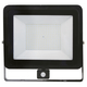 PROJECTEUR LED EXTRA PLAT 200W NOIR AV. DETECTEUR