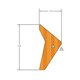 DECAL-REFLECTOR AMBER RH Polaris origine
