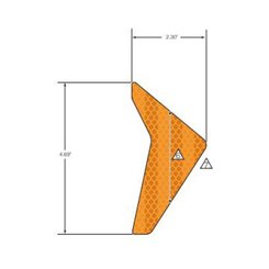 Pièces Quad & Motos - Pièces communes - DECAL-REFLECTOR AMBER RH Polaris origine