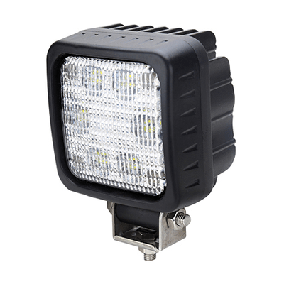 Pièces agricoles - Pièce divers - PHARE DE TRAVAIL CARRE 6 LED 3600LM LARGE + FAISC. LUMITRACK