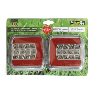Equipement d'atelier - Equipement d'atelier divers - KIT 2 FEUX AR. LED 4F SORT. CABLE SOUS COQUE
