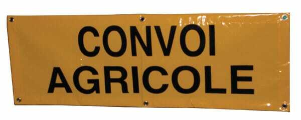 Pièces agricoles - Eclairage - Bâche CONVOI AGRICOLE classe 2 1200 x 400 mm