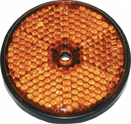 Pièces agricoles - Eclairage - Catadioptre rond orange Ø60mm