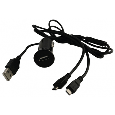 Pièces agricoles - Pièce divers - CABLE USB + PRISE 12V ALLUME CIGARE LIBERKIT