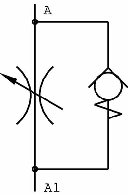 Pièces agricoles - Hydraulique - Clapet antiretour étrangl inox