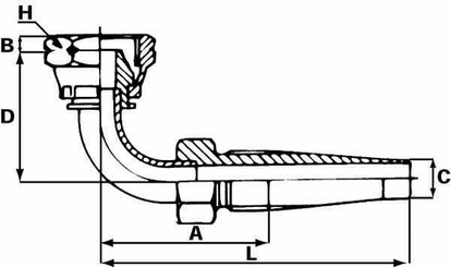 Pièces agricoles - Hydraulique - Raccord à visser DN10-12L-90°