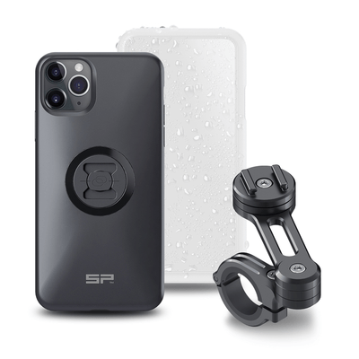 Pièces Quad & Motos - Équipement du pilote - Pack complet SP-CONNECT Moto Bundle fixé sur guidon iPhone 11 Pro Max