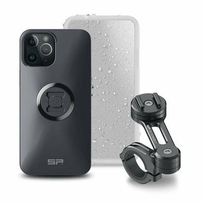 Pièces Quad & Motos - Équipement du pilote - Pack complet SP-CONNECT Moto Bundle fixé sur guidon iPhone 12 Pro Max